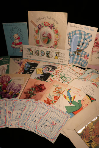 Vintage kitschy card lot