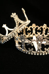 Vintage rhinestone tiara crowns