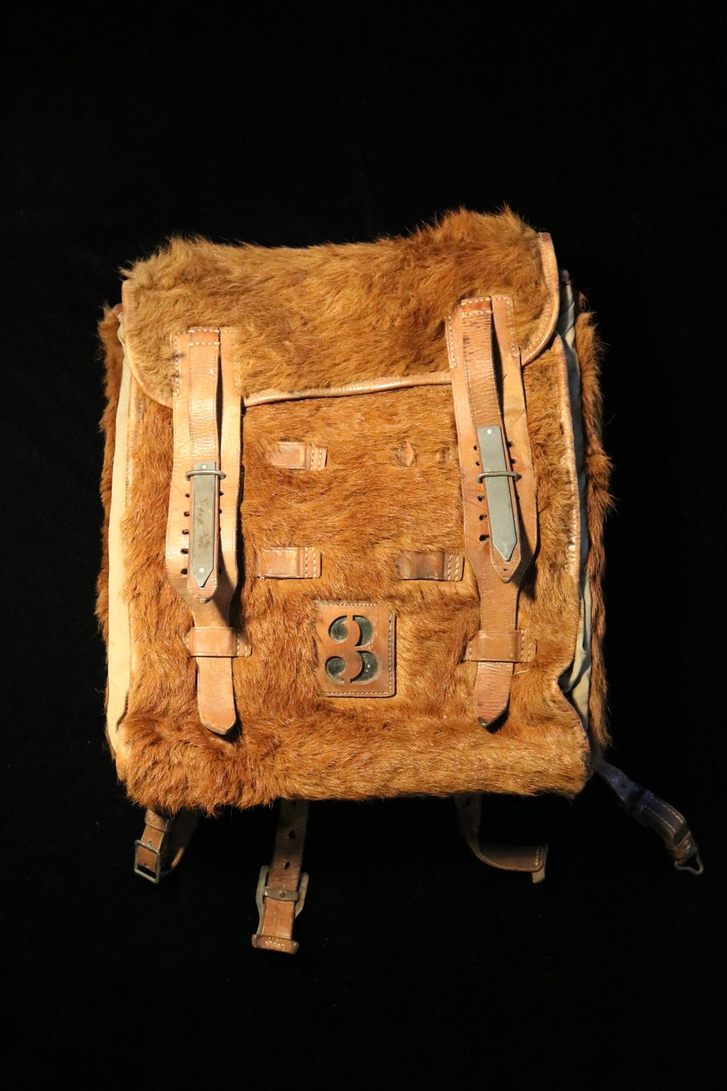WWII German fur backpack