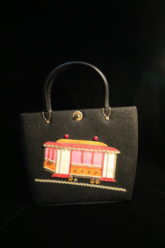 Adorable Trolley purse handmade in California