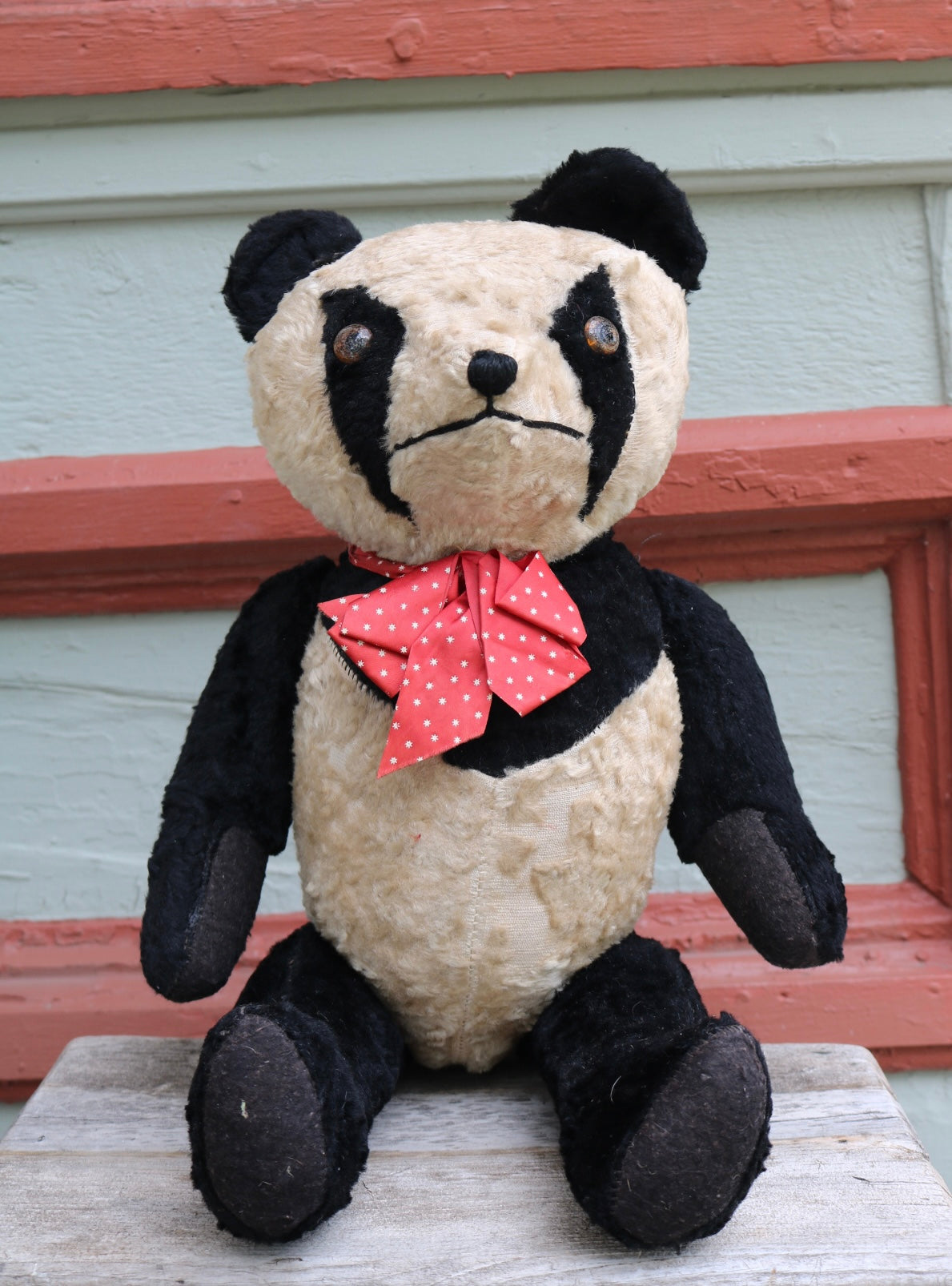 Large vintage panda teddy bear – Jackie Rabbits